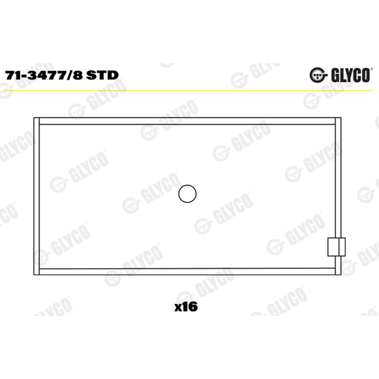 71-3477/8 STD - Big End Bearings 