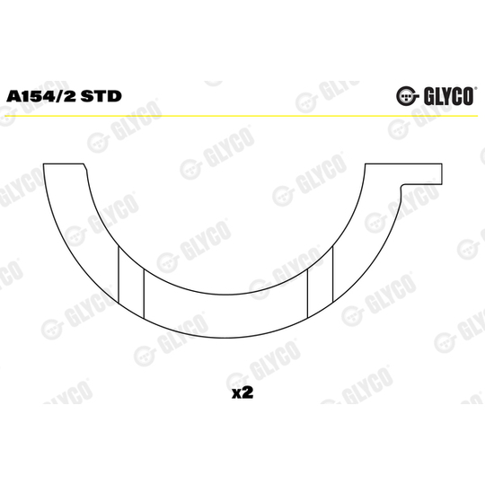 A154/2 STD - Distansskiva, vevaxel 