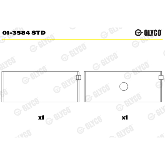 01-3584 STD - Big End Bearings 