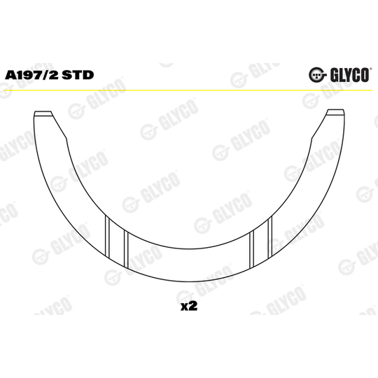 A197/2 STD - Distansskiva, vevaxel 