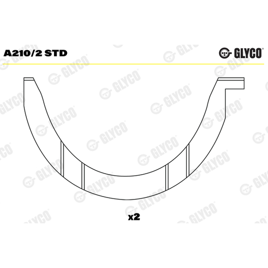 A210/2 STD - Thrust Washer, crankshaft 