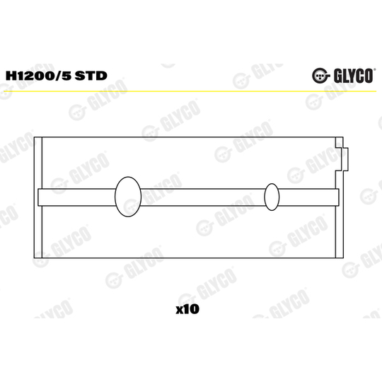 H1200/5 STD - Crankshaft Bearings 