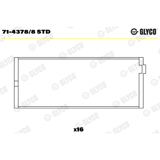 71-4378/8 STD - Big End Bearings 