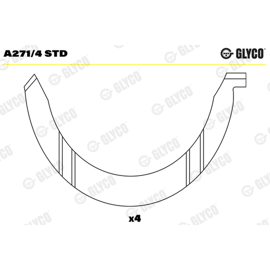 A271/4 STD - Thrust Washer, crankshaft 