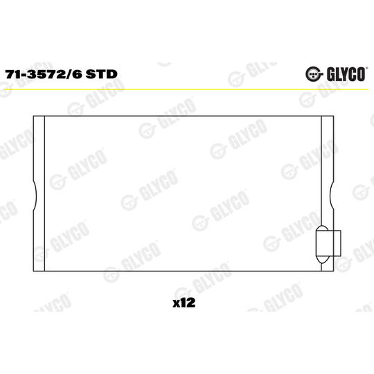 71-3572/6 STD - Big End Bearings 