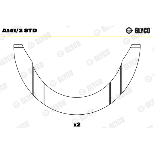 A141/2 STD - Thrust Washer, crankshaft 