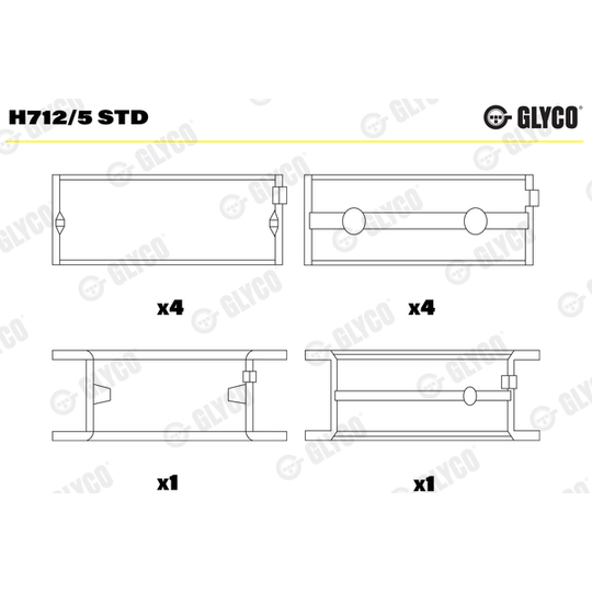 H712/5 STD - Väntvõlli laager 