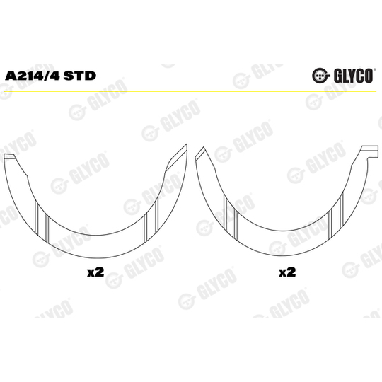 A214/4 STD - Thrust Washer, crankshaft 