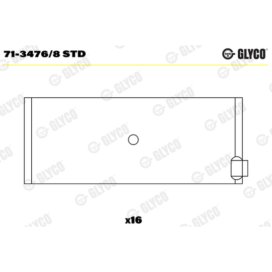 71-3476/8 STD - Connecting Rod Bearing Set 