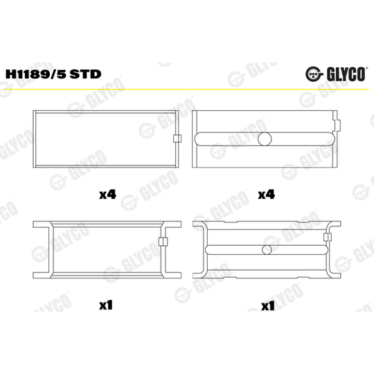 H1189/5 STD - Vevlager 