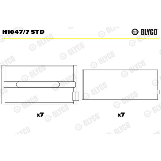 H1047/7 STD - Vevlager 