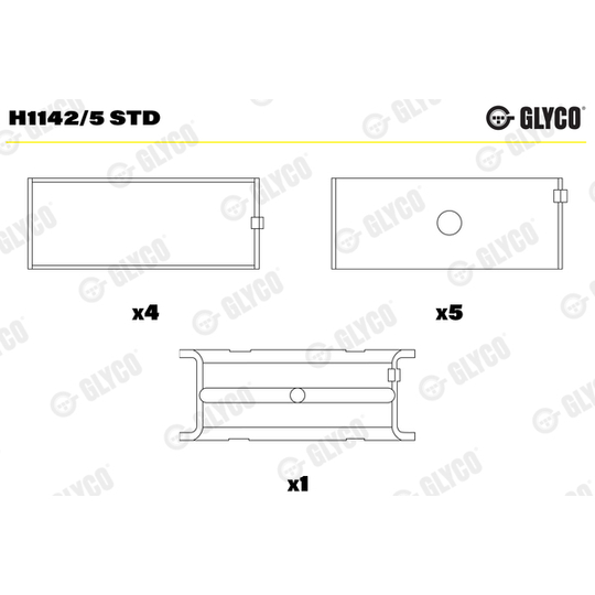 H1142/5 STD - Vevlager 