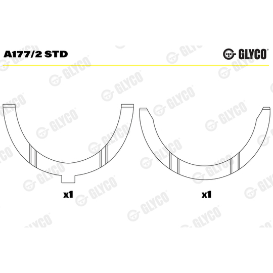 A177/2 STD - Distansskiva, vevaxel 