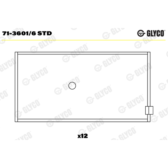 71-3601/6 STD - Connecting Rod Bearing Set 