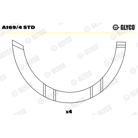 A169/4 STD - Thrust Washer, crankshaft 