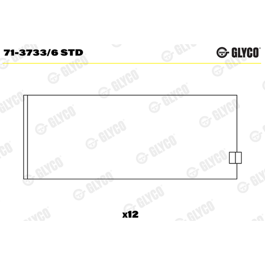 71-3733/6 STD - Big End Bearings 