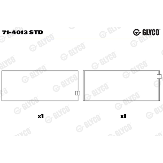 71-4013 STD - Big End Bearings 