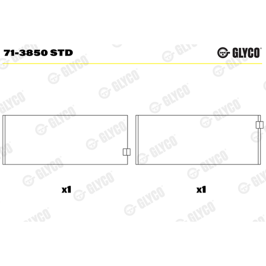 71-3850 STD - Big End Bearings 