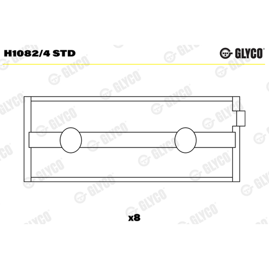 H1082/4 STD - Crankshaft Bearings 