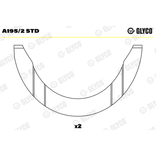 A195/2 STD - Distansskiva, vevaxel 