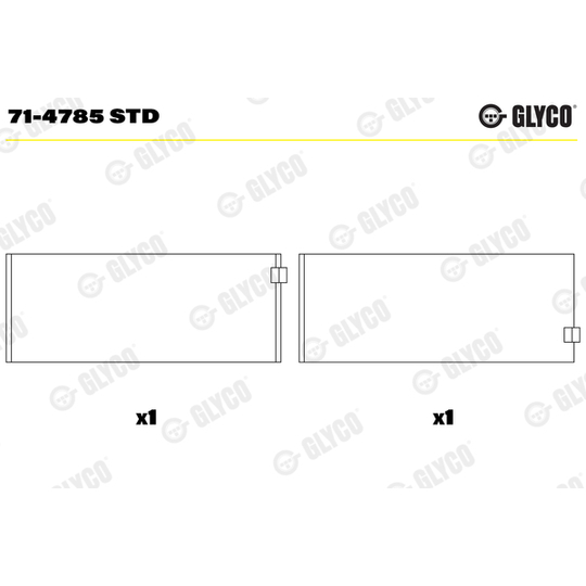 71-4785 STD - Big End Bearings 