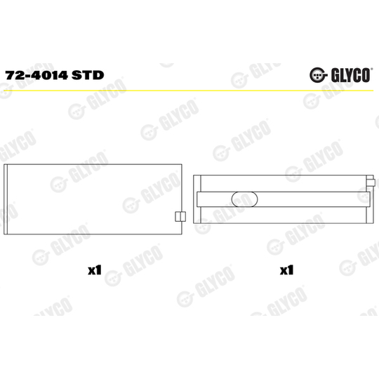 72-4014 STD - Crankshaft Bearings 