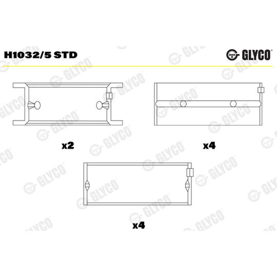 H1032/5 STD - Vevlager 