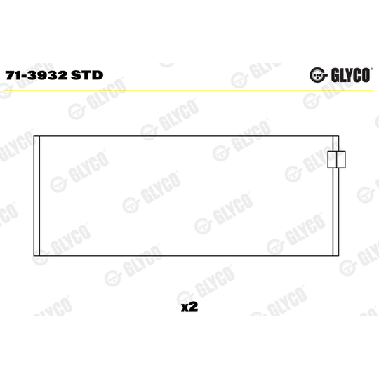 71-3932 STD - Connecting Rod Bearing 