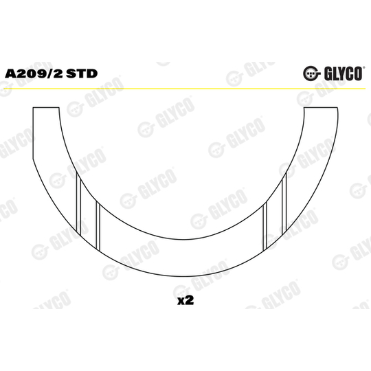 A209/2 STD - Thrust Washer, crankshaft 