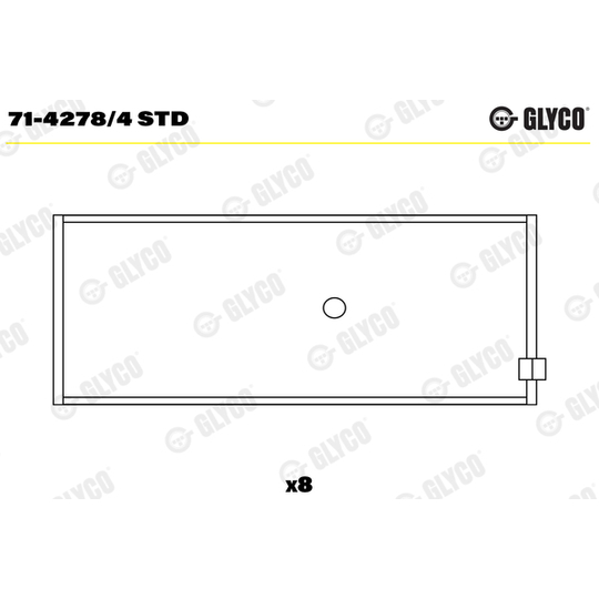 71-4278/4 STD - Conrod Bearing Set 