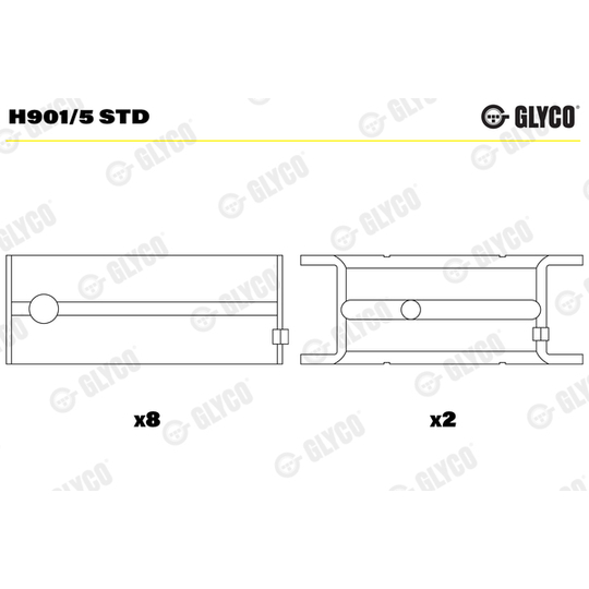 H901/5 STD - Väntvõlli laager 