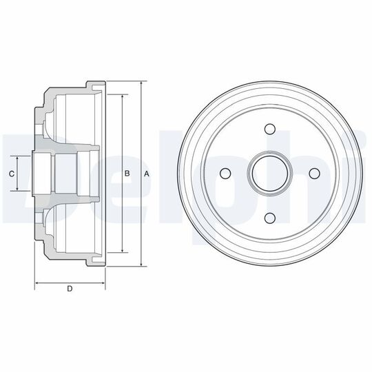 BF507 - Brake Drum 