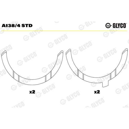 A138/4 STD - Thrust Washer, crankshaft 