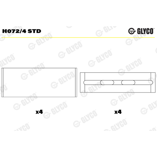 H072/4 STD - Vevlager 