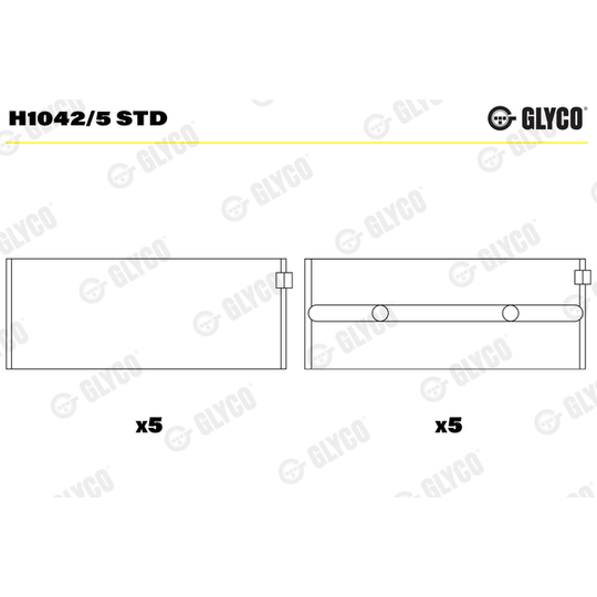 H1042/5 STD - Vevlager 