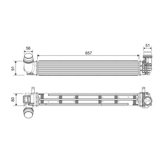 818878 - Intercooler, charger 