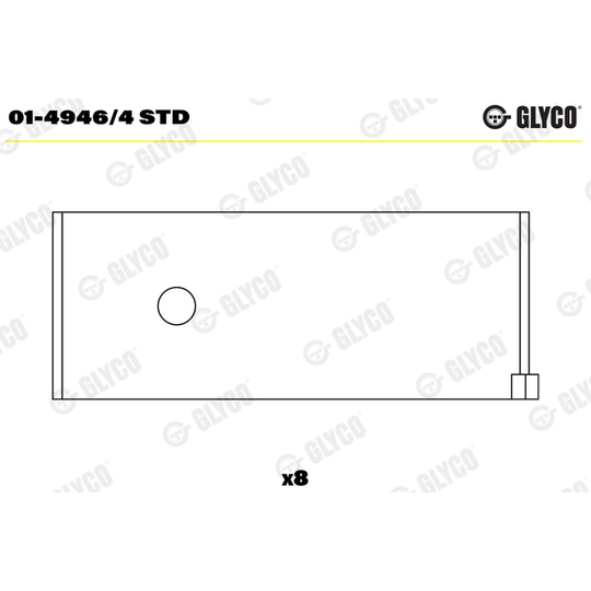 01-4946/4 STD - Big End Bearings 