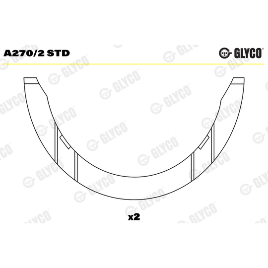 A270/2 STD - Thrust Washer, crankshaft 