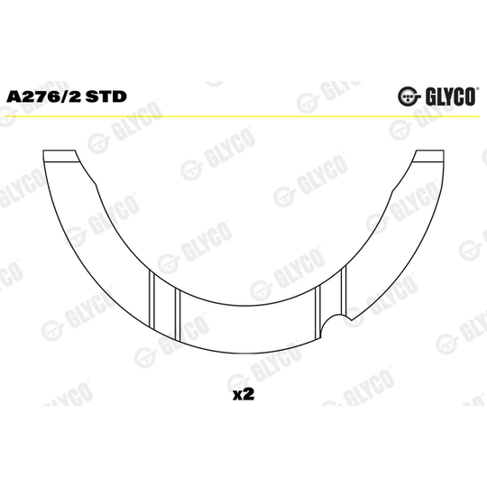 A276/2 STD - Distansskiva, vevaxel 