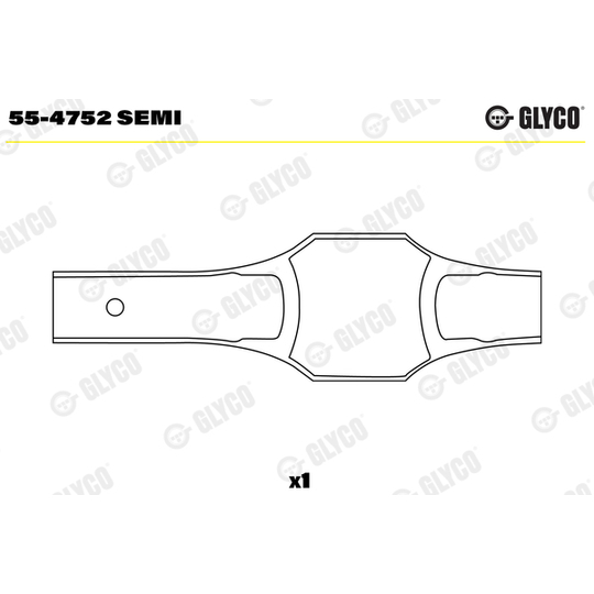 55-4752 SEMI - Small End Bushes, connecting rod 