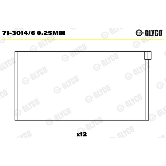 71-3014/6 0.25mm - Big End Bearings 