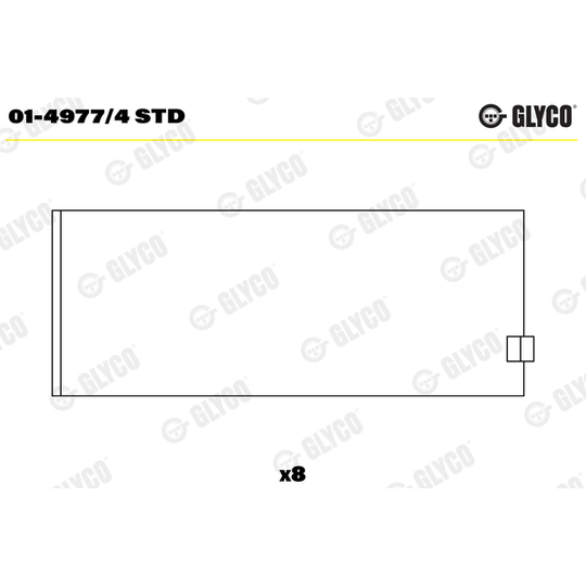 01-4977/4 STD - Big End Bearings 