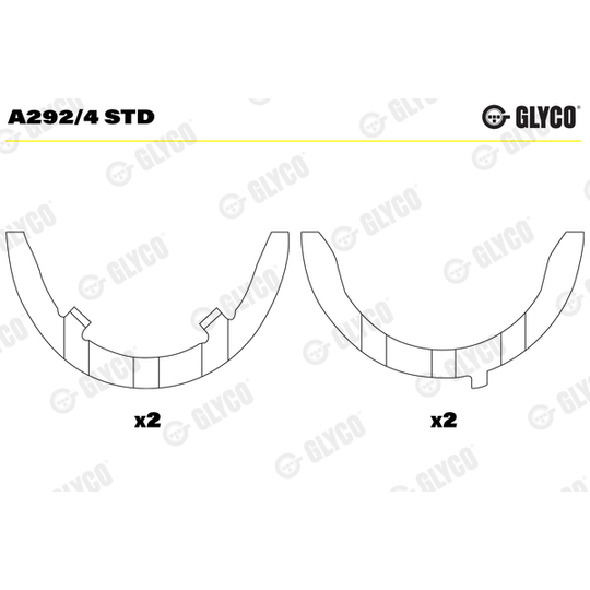 A292/4 STD - Distansskiva, vevaxel 