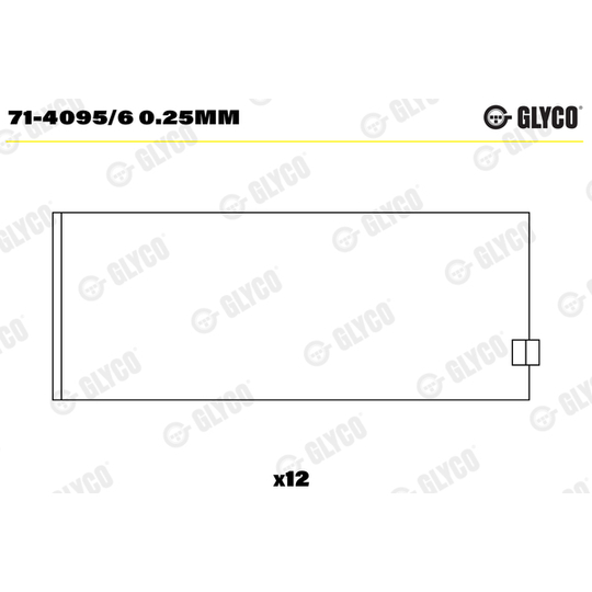 71-4095/6 0.25mm - Big End Bearings 