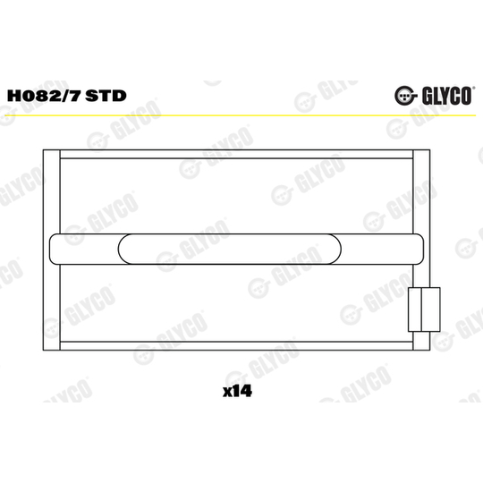 H082/7 STD - Crankshaft Bearings 