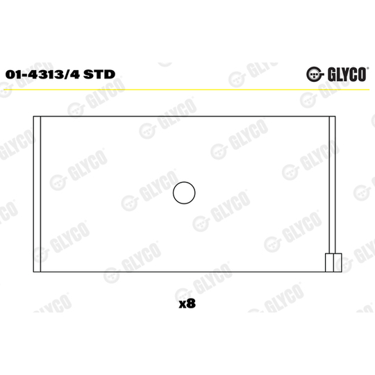 01-4313/4 STD - Big End Bearings 