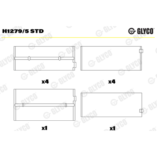 H1279/5 STD - Vevlager 