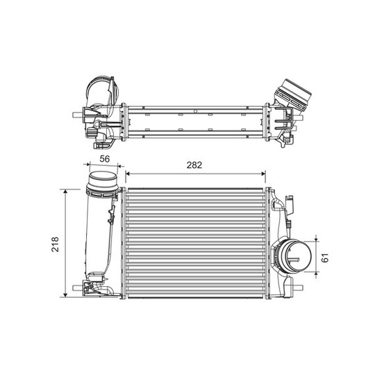 818293 - Intercooler, charger 