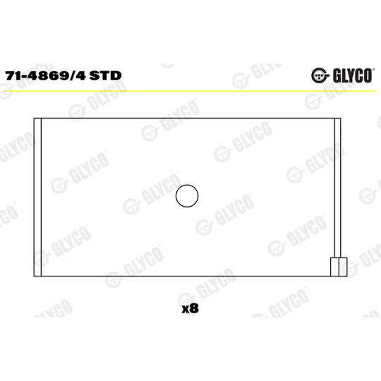 71-4869/4 STD - Big End Bearings 