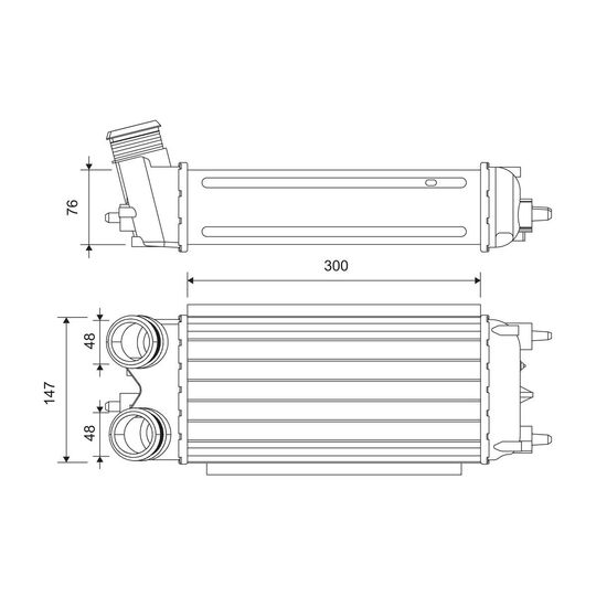 818242 - Intercooler, charger 